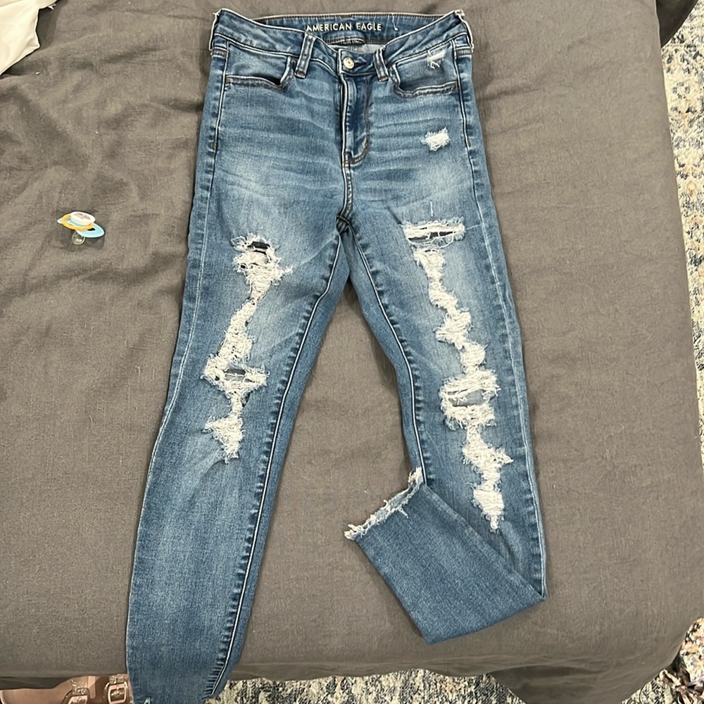 AE high waisted jeans